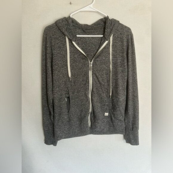 Vuori Heather Gray Zip-Up HaloPerformance Hoodie - Picture 2 of 7